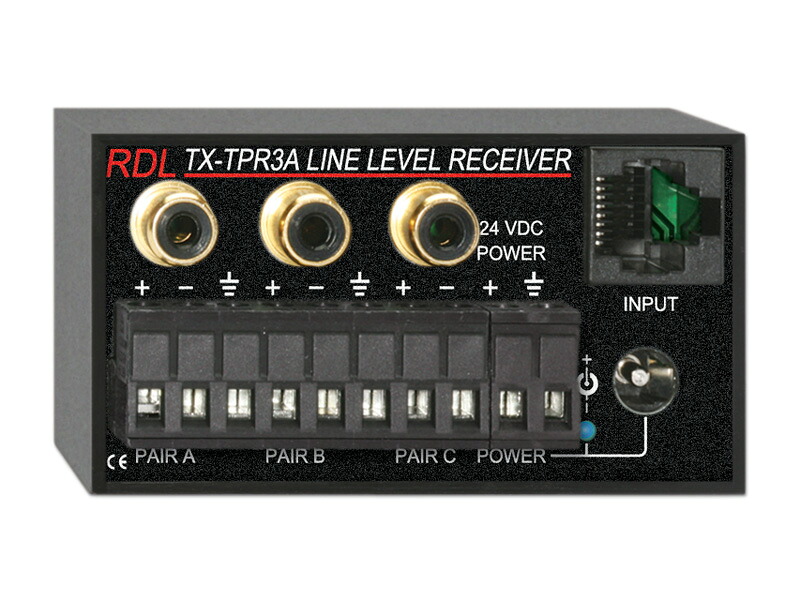 RDL TX-TPR3A アクティブ3ペア受信機－　ツイストペアFormat-A - バランスライン出力　 【送料無料】