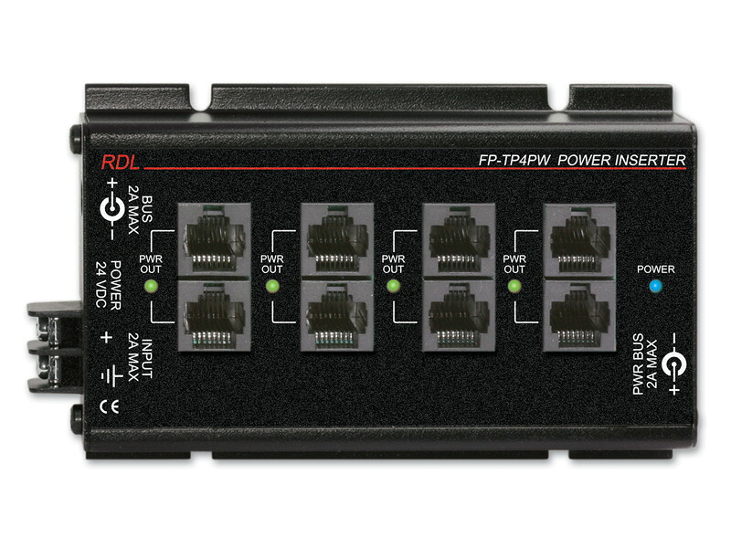 RDL　 FP-TP4PW　 パワーインサーター ツイストペア －出力４セット 信号ループ・スルー　 【送料無料】