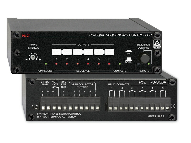 RDL RU-SQ6A シーケンスコントローラー 電源オン／オフ RUシリーズ 【送料無料】