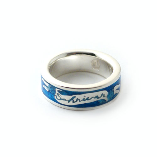 楽天市場】SAHRIVAR Blue Enameled Ring (GOLD Plating) UVERworld