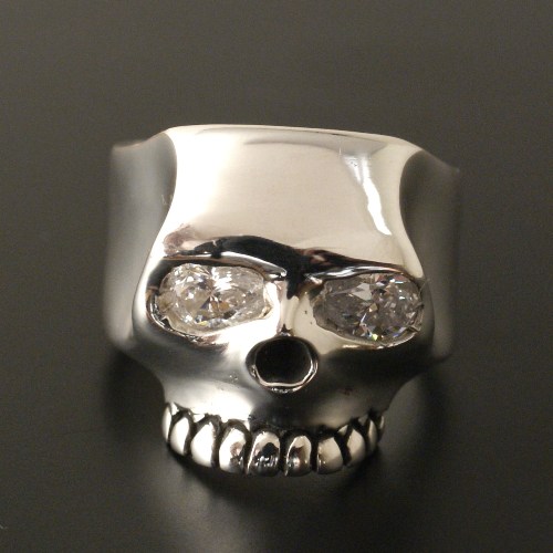 Flash Point FLAT SKULL RING ZIRCONIA