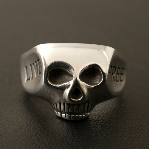 ジムスカルリング裏抜き無しモデル　US9号 FLASH POINT（フラッシュポイント） Flash Point JIM SKULL ENGRAVED