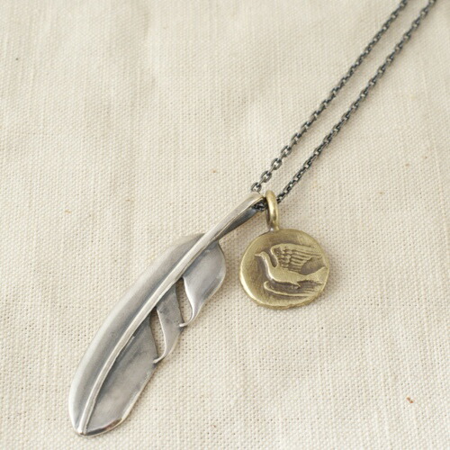 Atease FEATHER COIN NECKLACE|C-G
