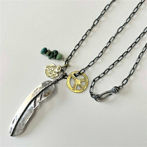 スノーマン目黒蓮さん着用モデル Atease XL FEATHER SET NECKLACE