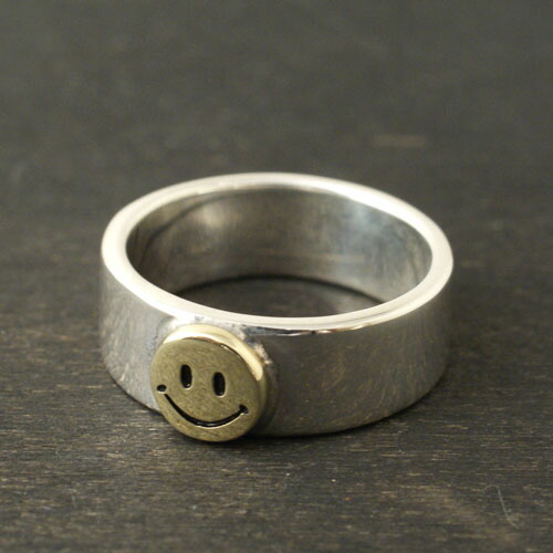 Atease SMILE SILVER \u0026 BRASS RING S