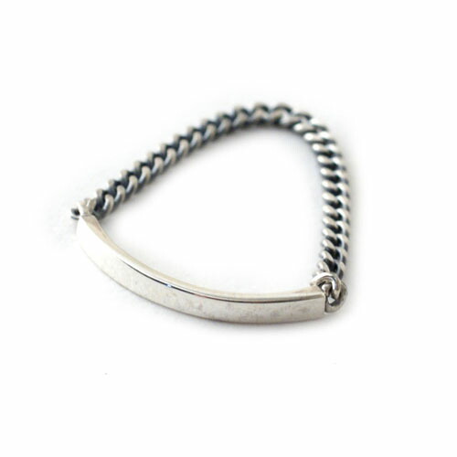Atease CHAIN ID RING（黒仕上げ）