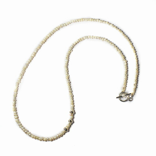 Atease MINI PEARL BEADS NECKLACE ジュエリー・アクセサリー-メンズジュエリー・アクセサリー-ネックレスチェーン