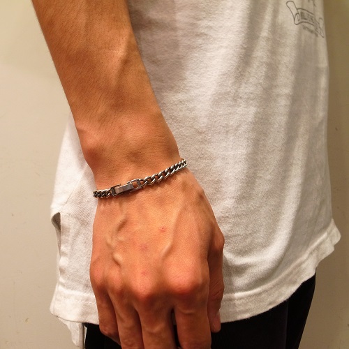 チャコールグリーン HEAVY KIHEI CHAIN BRACELET-