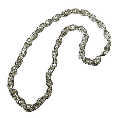 mollive BIG ROPE CHAIN NECKLACE SILVER COATING L.