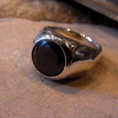 MOLLIVE BK ZIRCONIA SILVER RING 木村拓哉さん着付ける