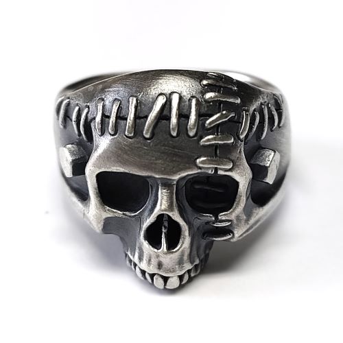 mollive HeavyOZ HEAVY SKULL RING Frankenstein.