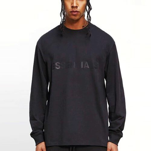 FRONT LOGO LS TEE ブラックS ※フロントロゴ