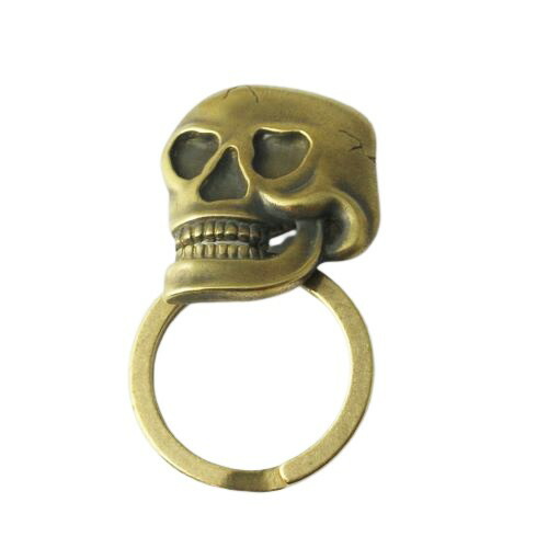 VIN’S SKULL KEY-RING別注レザー無BR