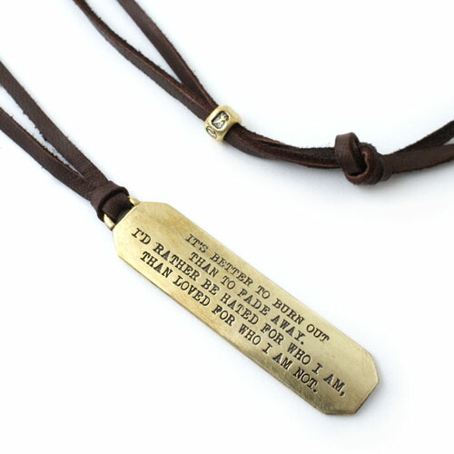 手押し車コバーン Vantique KURT COBAIN LYRIC NECKLACE