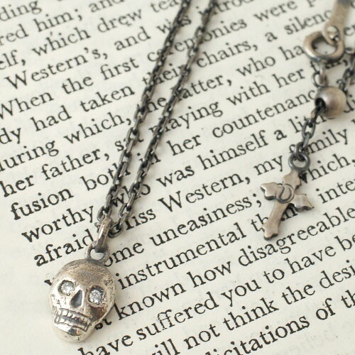 Vantique SKULL DIA NECKLACE SV ネックレス・ペンダント-ジュエリー・アクセサリー
