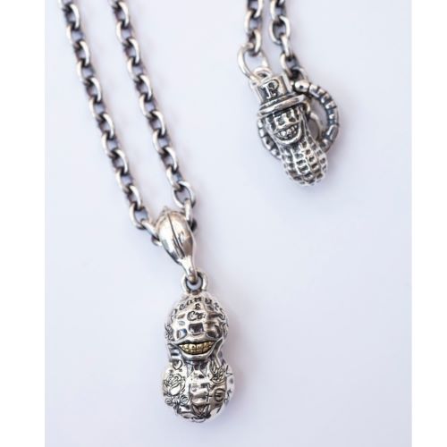 Peanuts＆Co. TATOO PEANUTS/SV×K10YG/S size PEANUTS CHAIN /Silver(round) 50糎