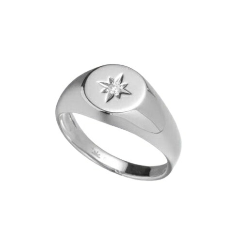 RESOL diamond signet ring SV925 15,593円