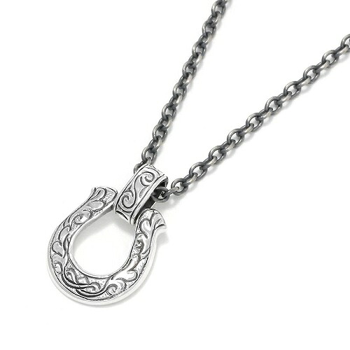 SYMPATHY OF SOUL Collaboration Large Horseshoe Carving Necklace