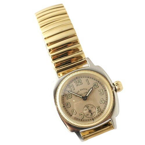 VAGUE WATCH Co. Coussin Early CG CUSTOM 蛇腹ブレスゴールド・ケースシルバー
