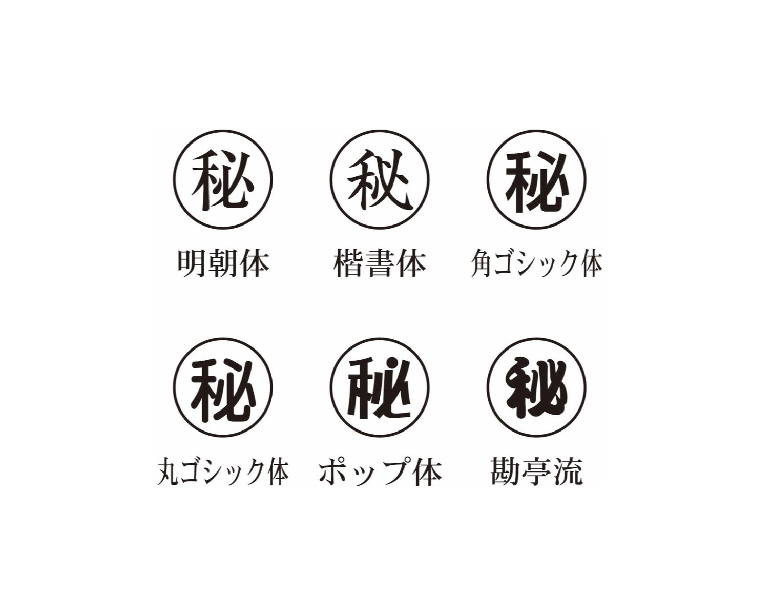 【楽天市場】選べる書体とお好きな文字 事務用〇印印面〇サイズ 19mm台木サイズ 21角3文字まで丸印 秘 正 副 控 済 写 検 合 簡 案 ...