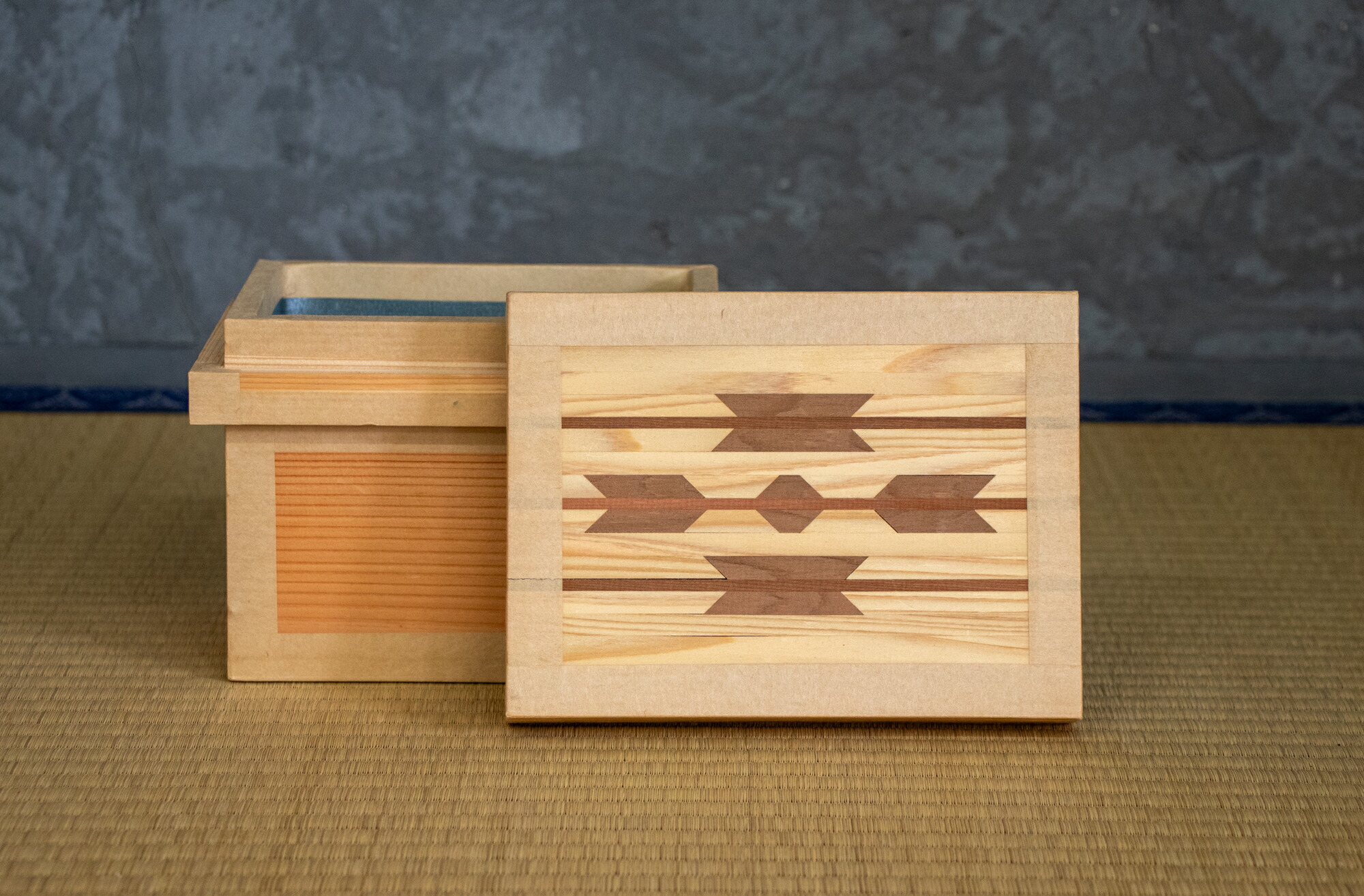 楽天市場】プチ茶箱 前田工房 サイズ19cm×14cm×14cm 杉 トタン