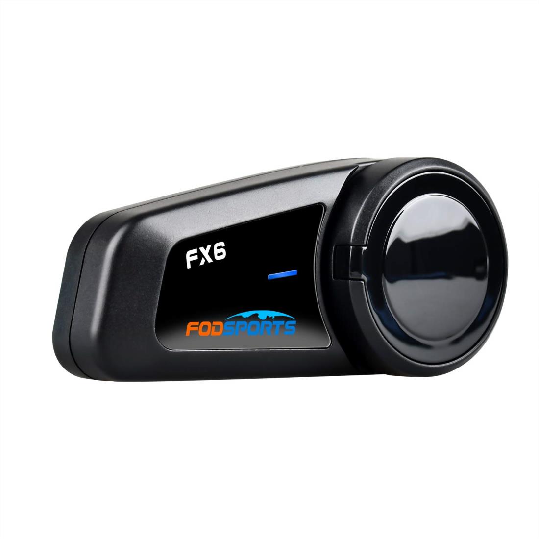 FODSPORTS バイク インカム FX6 バイク用インカム 6人同時通話 HIFI音質 FM付き 通信自動復帰 1000m通信距離 他インカムと接続可能 ノイズキャンセル20H連続使用可能 Bluetoothインカム Siri音声対応 IPX6防水 付属品同梱 ヘルメットインカム TELEC認証済み 日本語音声案内&