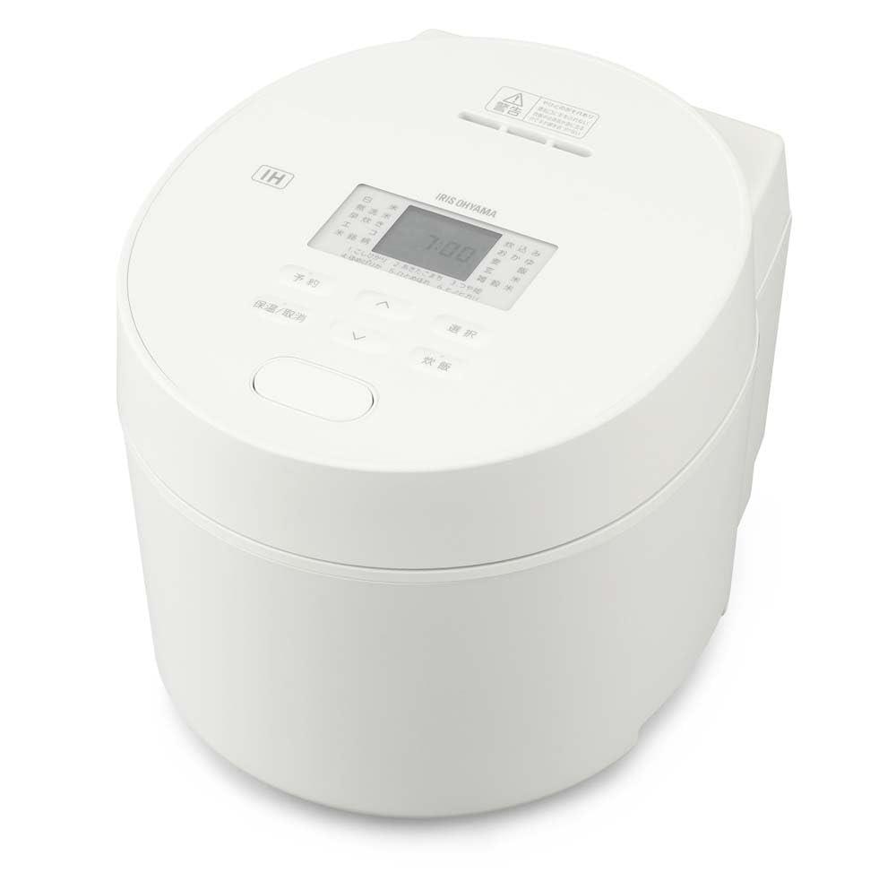 【お取りつくろう飾り気の無い/生い立つした早炊き】 アイリスオーヤマ 炊飯器 3合 IH式 一人暮らし 50ブランド名炊き分け役立つこと 早炊き25分 極厚火釜当て嵌める おこのみ炊き分け RC-ISA30-W 白いこと