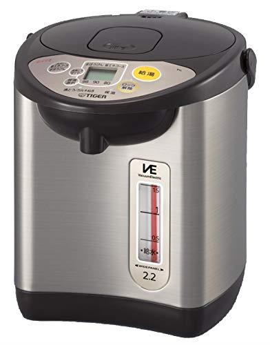 タイガー魔法瓶(TIGER) 電気ポット 省スチーム 節電タイマー VE 保温 とく子さん 2.2L ブラウン PIL-A220-T 11,102円