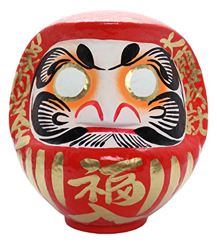 高崎だるま 福だるま8号 赤 「家内安全・大願成就」 25x21x26cm DARUMA-FUKU8