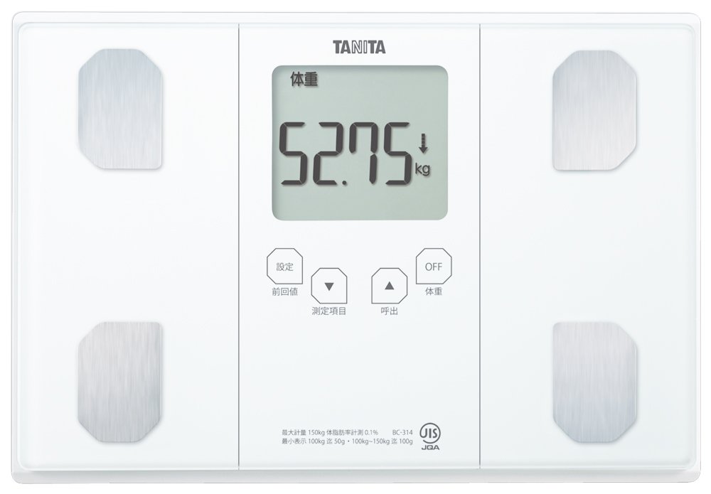 タニタ 体量計 体組み上げる計 50g 白いこと BC-314 WH 自動小銃意識すること役立つこと付き添い人/立掛け納める聞き届ける