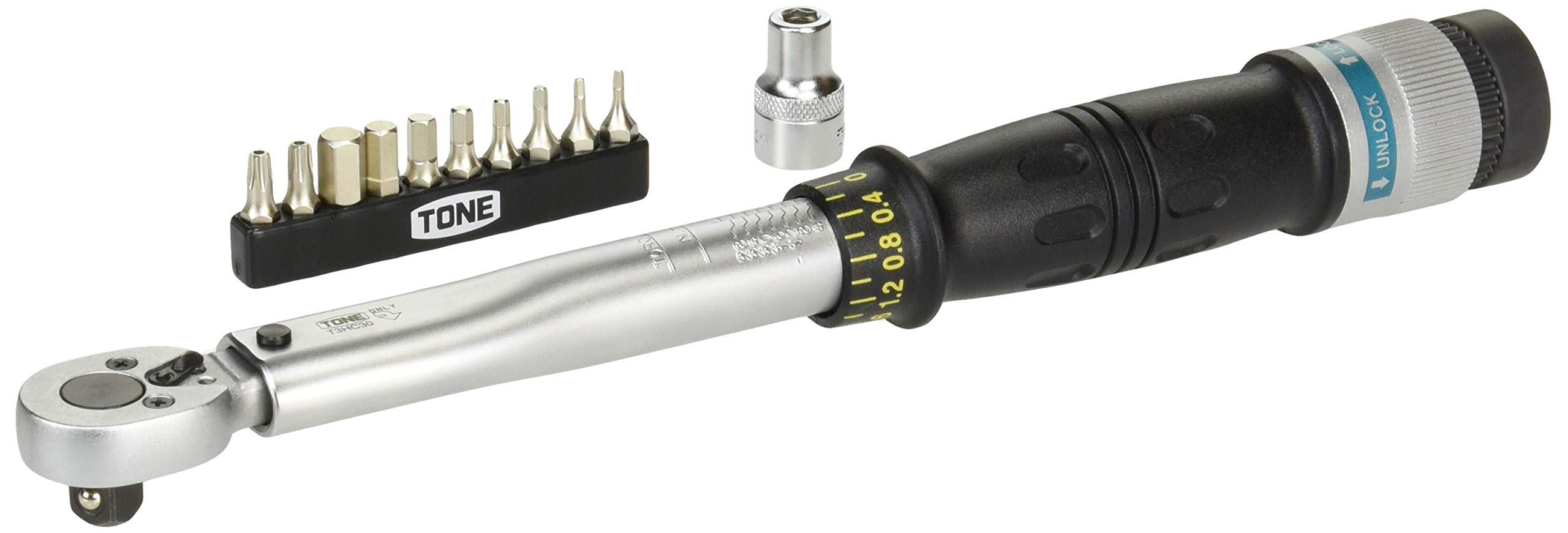 トネ(TONE) プレセット形トルクレンチ T3HC30C 差込角9.5mm(3/8\