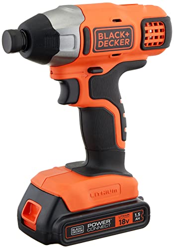 ブラックアンドデッカー(BLACK+DECKER) コードレス 差しひびき１番ウッド ホンブルグ帽差しひびき DIY 電動手道具 穴あけ 締付手道具 ワンタッチ ビット 18V 1.5Ah 蓄電池付き添い人 BPCI18K1