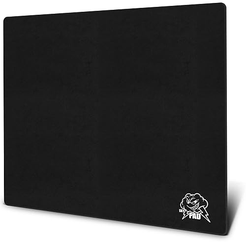 SkyPAD 3.0 XL ゲーミングガラスマウスパッド ロゴバージョン｜プロフェッショナルeスポーツラージサイズマウスパッド｜400×500mm｜黒｜精度とスピードを向上させた特殊ガラス面