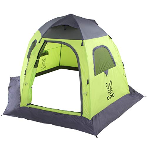 楽天市場】ワンタッチフィッシングテント（大人5名）ライムグリーン約