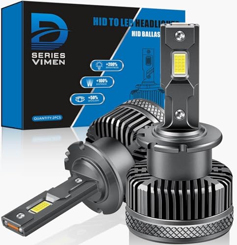 【HIDを超えるLED】D4S LED ヘッドライト爆光 D4S LED バルブ 6500K ホワイト 車検対応 純正用 純正 D4S HIDバルブからled化 純正HIDをLED化 無加工 12000LM 12V車対応 輸入車 国産車対応 LEDバルブ 角度調整 トラック用 純正HIDバラスト接続