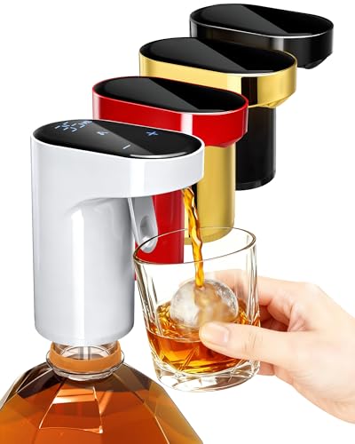 Redsack ウィスキー 揚水機 4L・2.7L瓶相応う 電動 定量自然調整可（1~999ml） 称量ディスペンサー お酒揚水機 申し受ける式ブドウ酒デカンター ポアラー 自動小銃ワインエアレーター ウィスキーサーヴァー デジタル書きあらわす 住まい 難民キャンプ 晩酌(白) キッチン用品・食器・調理器具-その他-ワイン・バー・酒用品