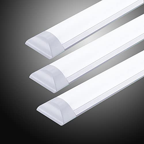 LED蛍光灯 ベースランプ 天井照明 直管 器具一体型 昼光色 （6000K）120cm 40w 台所用ランプ 工事用ランプ (昼光色 3本)