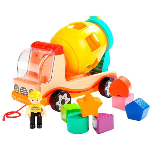 Top Bright ぐるぐるミキサー車の型はめパズル プルトイ 120308 品