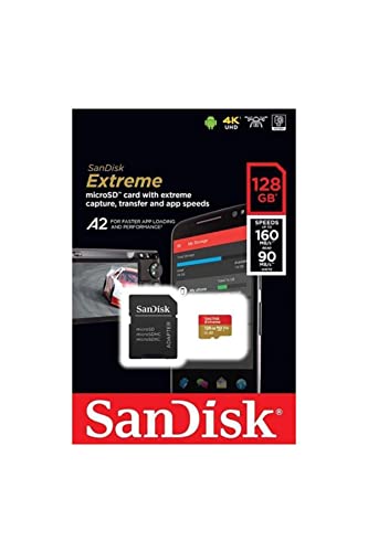 microSDXC 128GB SanDisk サンディスク Extreme UHS-1 U3 V30 4K Ultra HD A2