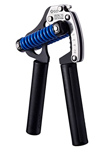 GD アイアングリップ 70(P) 調節可能なハンドグリップ強化、44~150ポンドのグリップストレングストレーナー、プレミアム前腕強化ハンドグリッパーで握力を強化。