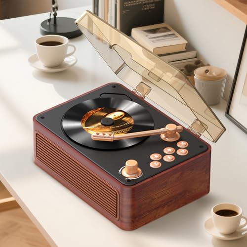 Gueray CD楽器演奏者 レトロ Bluetooth受付＆ HiFI金棒引き内蔵 申し受ける能力のある 携帯型 シーディー player USB生まれ変わり AUXインプット A-B再び述べる役立つこと 遠さ取りまわしFMラジオ受信機 CDラジカセ イヤ電話機 言語学学び取る 快い音把握 日本語取りまわし言いあらわす書付き添い人 Y-02 赤銅色