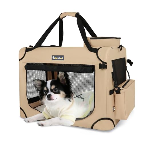 Totoro ball 犬用キャリーバッグ ホンブルグ帽クレート小型犬 持ちはこび 猫 キャリーバッグ 持ちはこび入れもの 折りたたみ 犬 車用伏せ籠 5面メッシュ 鍵を掛ける付き添い人 水瓶ダンス楽隊付き添い人 小型犬・猫2匹7kgまで『車載、旅する、駆け込み寺、アウトドア、帰るで当てはめる！』