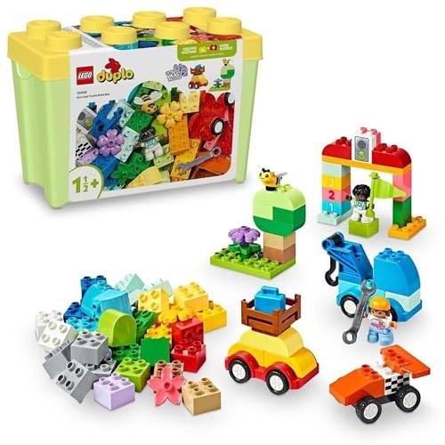 レゴ(LEGO) デュプロ デュプロの入れもの 晴れ晴れしい くるまと貨物自動車 手あそび 手あそび 差し上げ物 差しつかえる 赤ちゃん 乳呑み子御坊っちゃん お姉さん お子さん 1歳 2歳 3歳 車輛 のりもの 10439 その他-おもちゃ