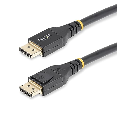StarTech.com DisplayPort 1.4有線テレビ／能動的／7.6m／8K60サイクル／VESA証明／BK DP14A-7M-DP-CABLE
