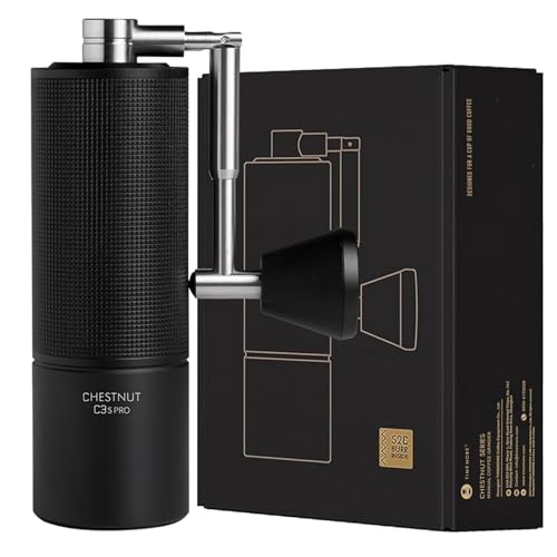 TIMEMORE C3S Pro珈琲圧砕機手動タイムモア CNCステンレス鋼鋼円錐形バリ電気容量25瓦、内部的合わせる能力のあるな築き上げる、ダブルベアリングの 位置選定旅する、難民キャンプ、ギフトチェスナットはくしくCoffee Grinder