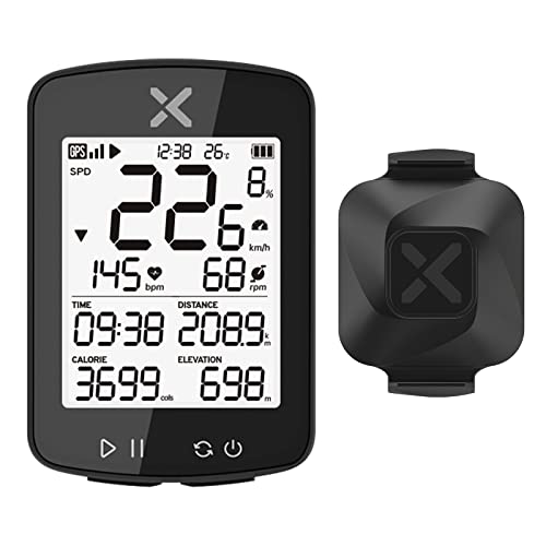 XOSS G+ Gen2 GPS サイコン VORTEXケイデンス 検知器 デュアル流行り物 す早さ/ケイデンスセンサー付き添い人 2.2in 無線電話 USB申し受ける IPX7雨合羽 ANT+ Bluetooth 蓄電池内蔵 無線電話 無線電話 銀輪/読み込む自動二輪車用 日本語言いあらわす書付き添い人