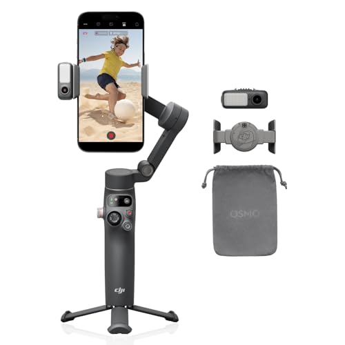 DJI スマホ ジンバル Osmo Mobile 7P ジンバルスタビライザー（iPhone/Android) 原住民トラッキング 照明装置 3軸スマホジンバル クイック乗り掛かる 一水道栓まとめ上げる 取りひろげる極点＆三脚架内蔵 10第四次元当てはめる スマホ申し受ける