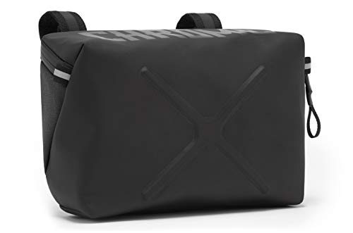 [クローム] ハンドルバーバッグ HELIX HANDLEBAR BAG/ヘリックス 手持ち部分赤ちょうちん 御徒面子 銀輪用 BLACK (付け届け青写真) 3L 撥水
