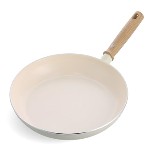 GreenChef 緑であること料理人 フライパン 26珊 IH  陶芸 こびり付きにくい フッ素不当て嵌める ビンテージ 白いこと CC008441-104