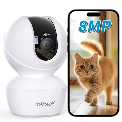ieGeek【5Gwifi・最新800万絵素】愛玩動物写真機 iphone 見守り写真機 ieGeek 網状組織写真機 室内防犯 24第四次元録画 PTZ積み上げる首商い口 自動小銃追い掛ける 2.4G/5Gwifi両方 赤外線暗視 双方向電話を掛ける 有待さがし当てる告げ知らせる Alexa 記憶装置歌留多 クラウド保護すること 留守番かめら